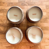 Pina Colada Coconut Shell Candle.