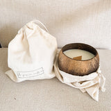 Pina Colada Coconut Shell Candle.